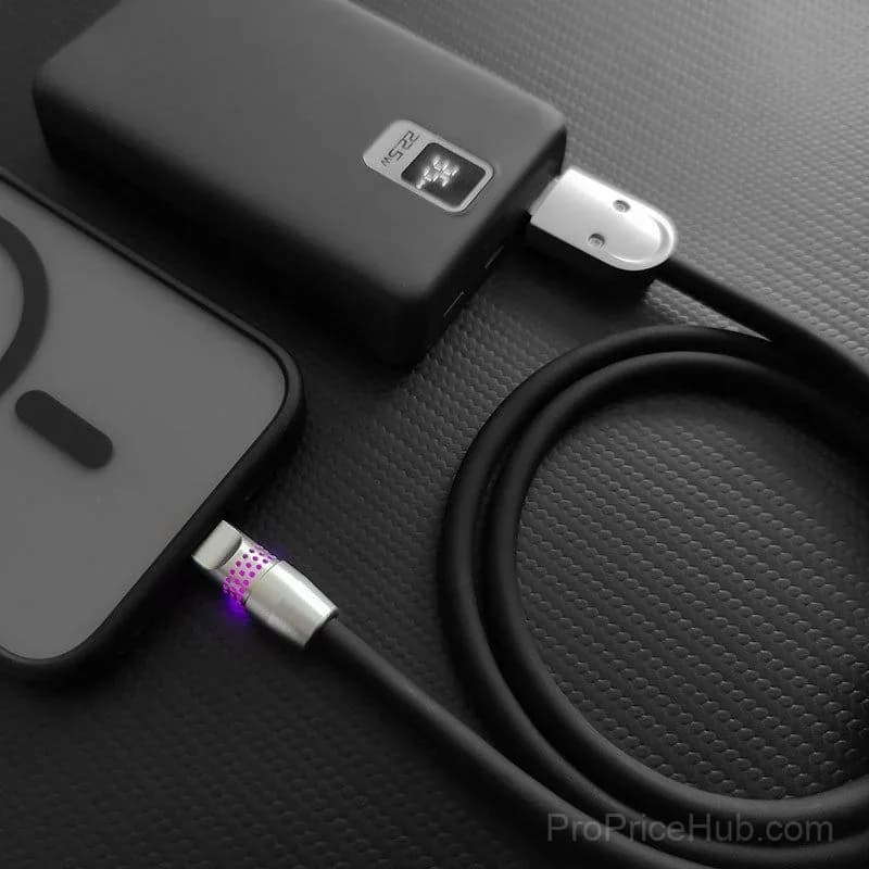 100W Fast Charging Cable with RGB Glow - View 6