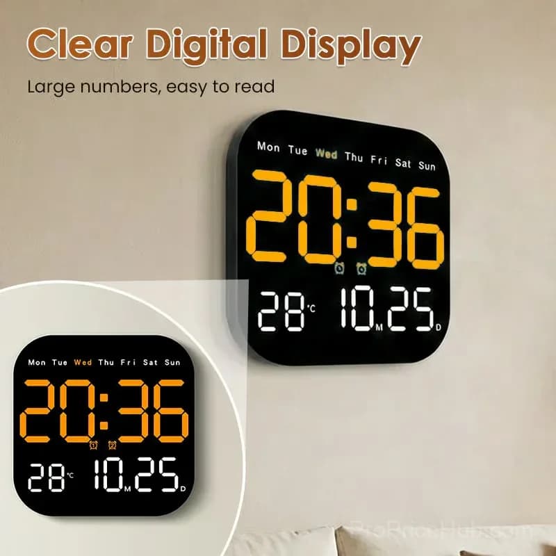 Multifunctional Digital Alarm Clock for Home & Office - View 3