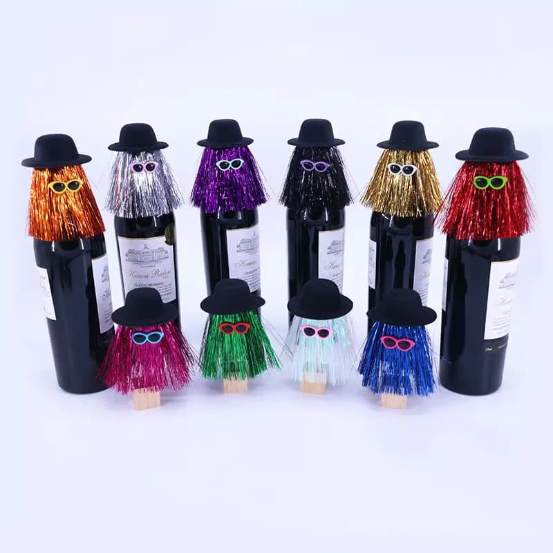Purple Halloween Wine Bottle Cap Decoration Ornament - View 2