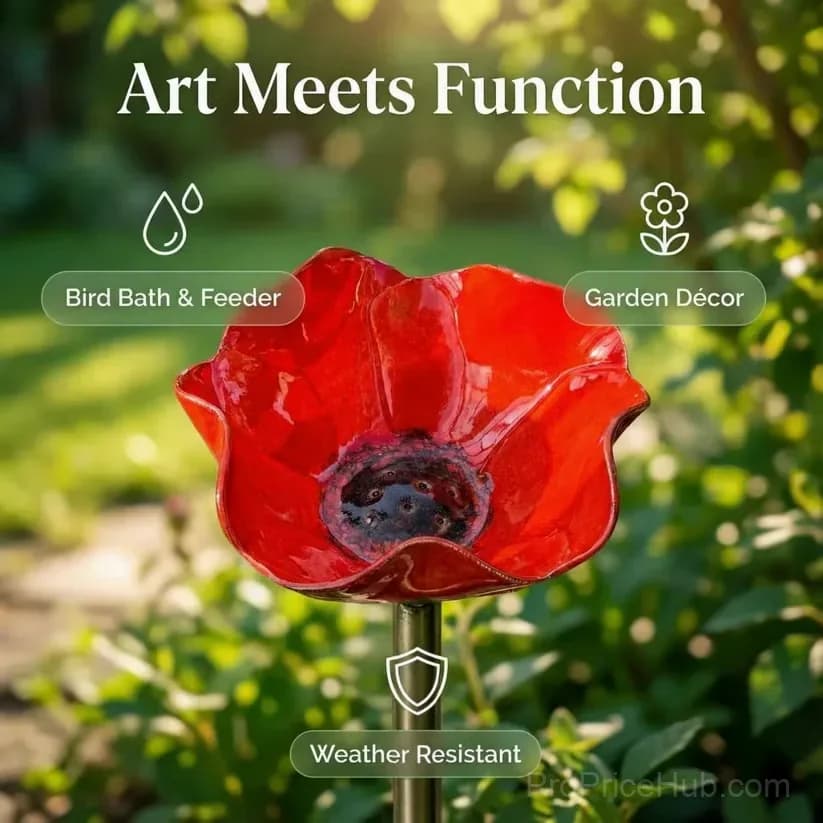 Handmade Metal Flower Garden Stake Decor, 1 Piece - View 12