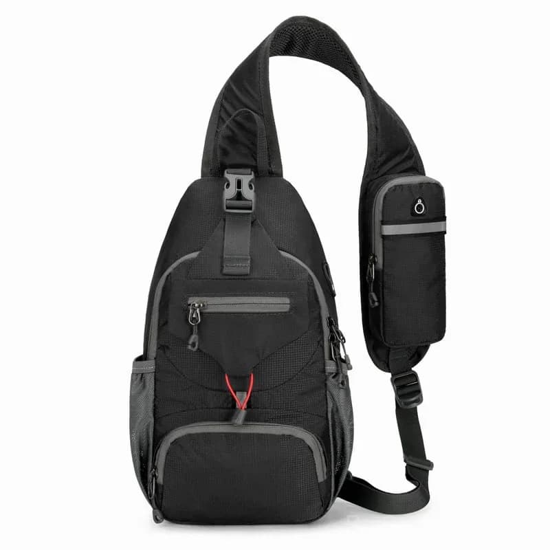 Packable Small Crossbody Sling Backpack with Side Pouch - View 9