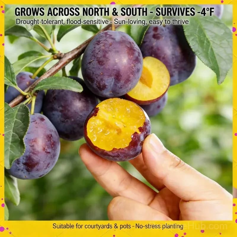 Heirloom Non-GMO Grafted Plum Tree Seeds - View 1