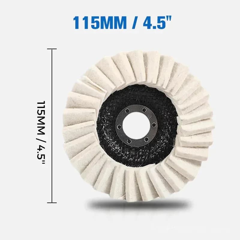 Wool Felt Flap Polishing Disc - 5-Pack (Buy 2 Get 3 Free) - View 12