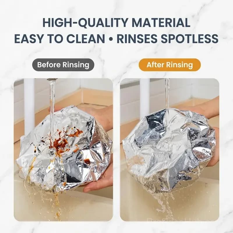 Aluminum Foil Heat-Retaining Kitchen Covers (50 Pack) - View 5