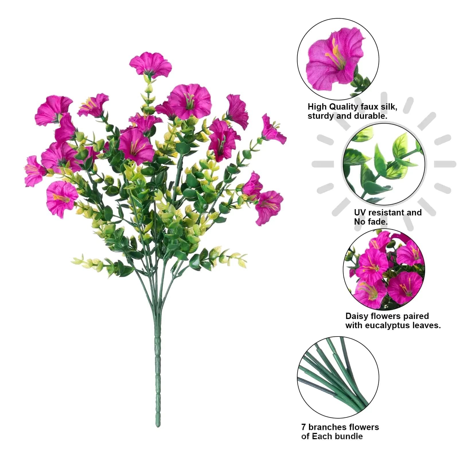 UV Resistant Artificial Petunias Flowers - View 13