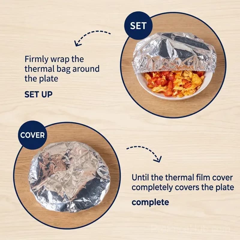 Aluminum Foil Heat-Retaining Kitchen Covers (50 Pack) - View 8