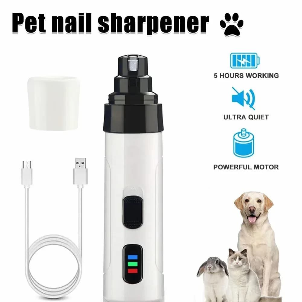 Rechargeable USB Electric Pet Nail Grinder for Grooming - View 1