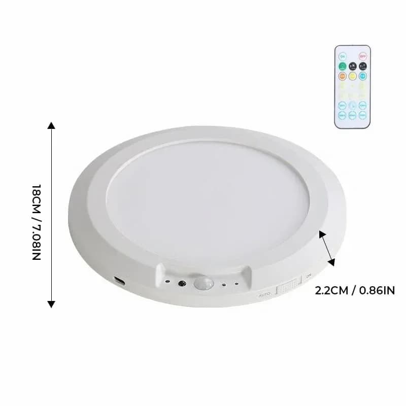 Motion Sensor Ceiling Light, 30-Second Install, 60-Day Battery - View 1