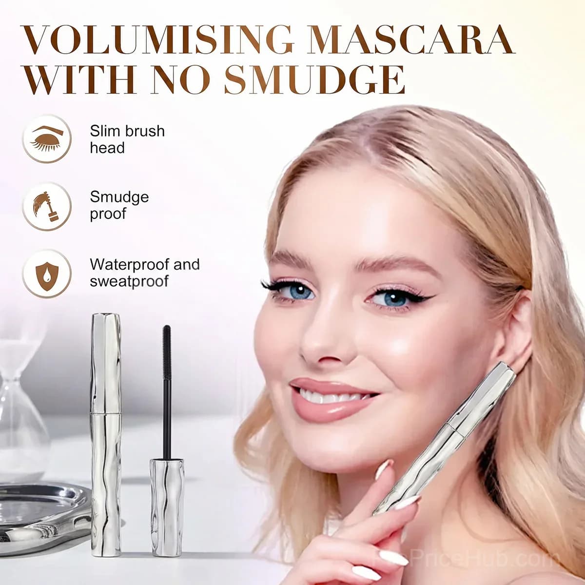 Lengthening & Curling Mascara - Waterproof, Sweatproof, Long-Lasting - View 2