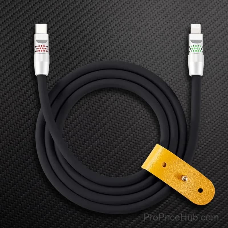 100W Fast Charging Cable with RGB Glow - View 37