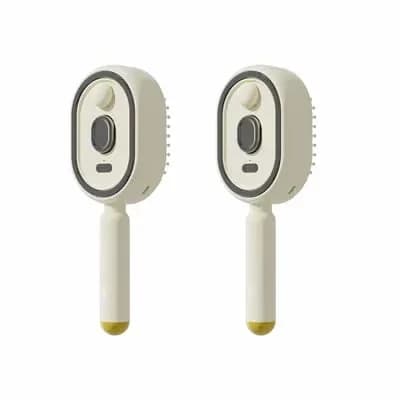 Electric Spray Air Cushion Massage Comb, White - View 4