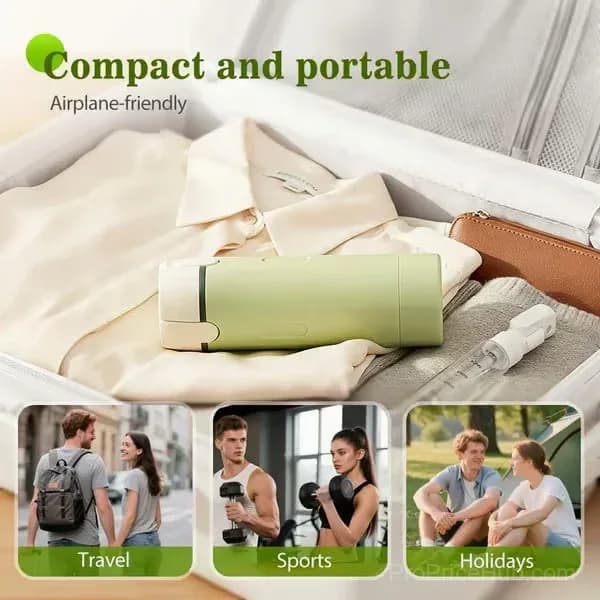 4-in-1 Refillable Travel Toiletry Dispenser, Green, No Bag - View 6