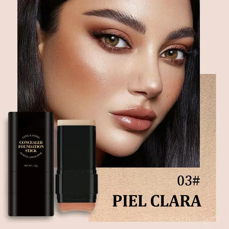 Double-Ended Concealer Stick Foundation with Brush, 01 Ivory - View 11