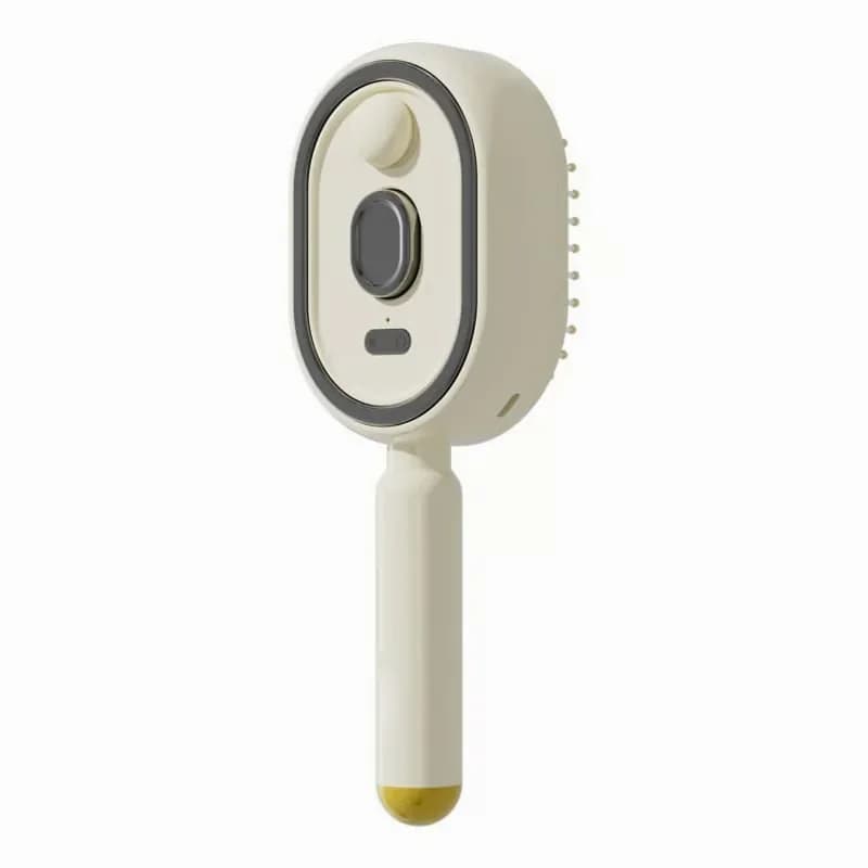 Electric Spray Air Cushion Massage Hair Comb, White - Main