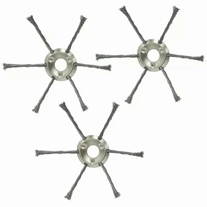 200mm Steel Wire Trimmer Head, 3-Blade Cutting Tool, 1 Pc - View 2
