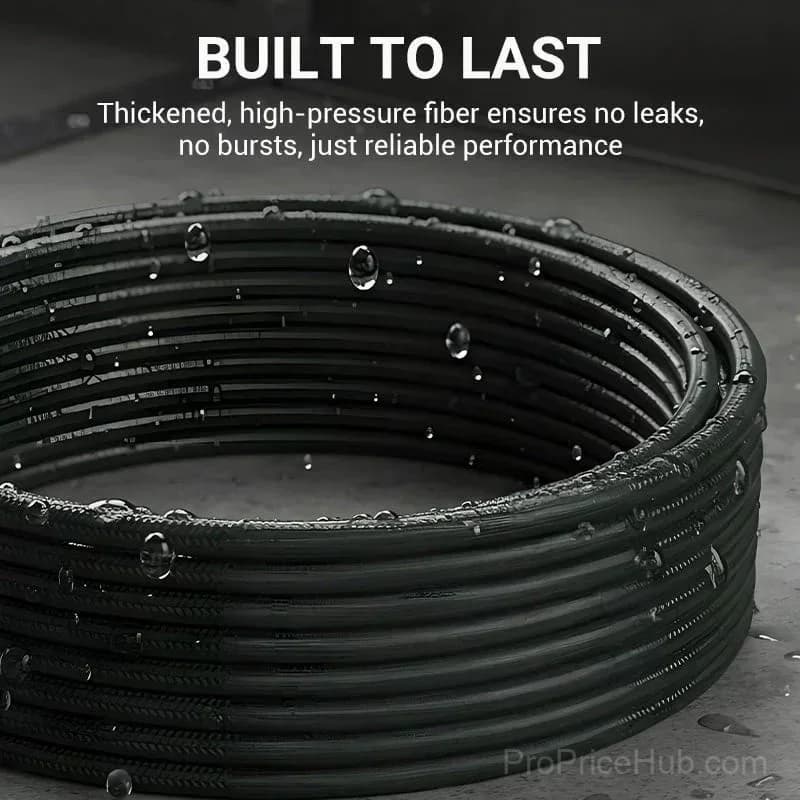 Triple-Layer Burst-Proof PVC & Stainless Steel Hose with Universal Connector - View 5