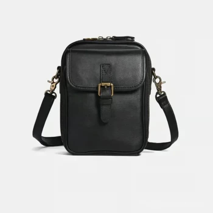 Brown Leather Crossbody Bag - View 14