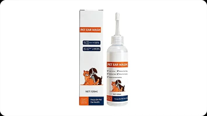 Pet Ear Cleaner with Aloe for Dogs & Cats, 120ml - View 1