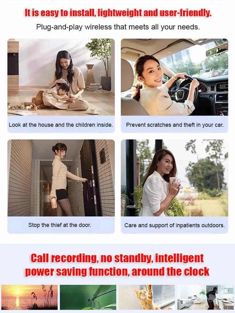 Tiny HD Night Vision Hidden Camera – No WiFi, No Power Cord, Remote View - View 6
