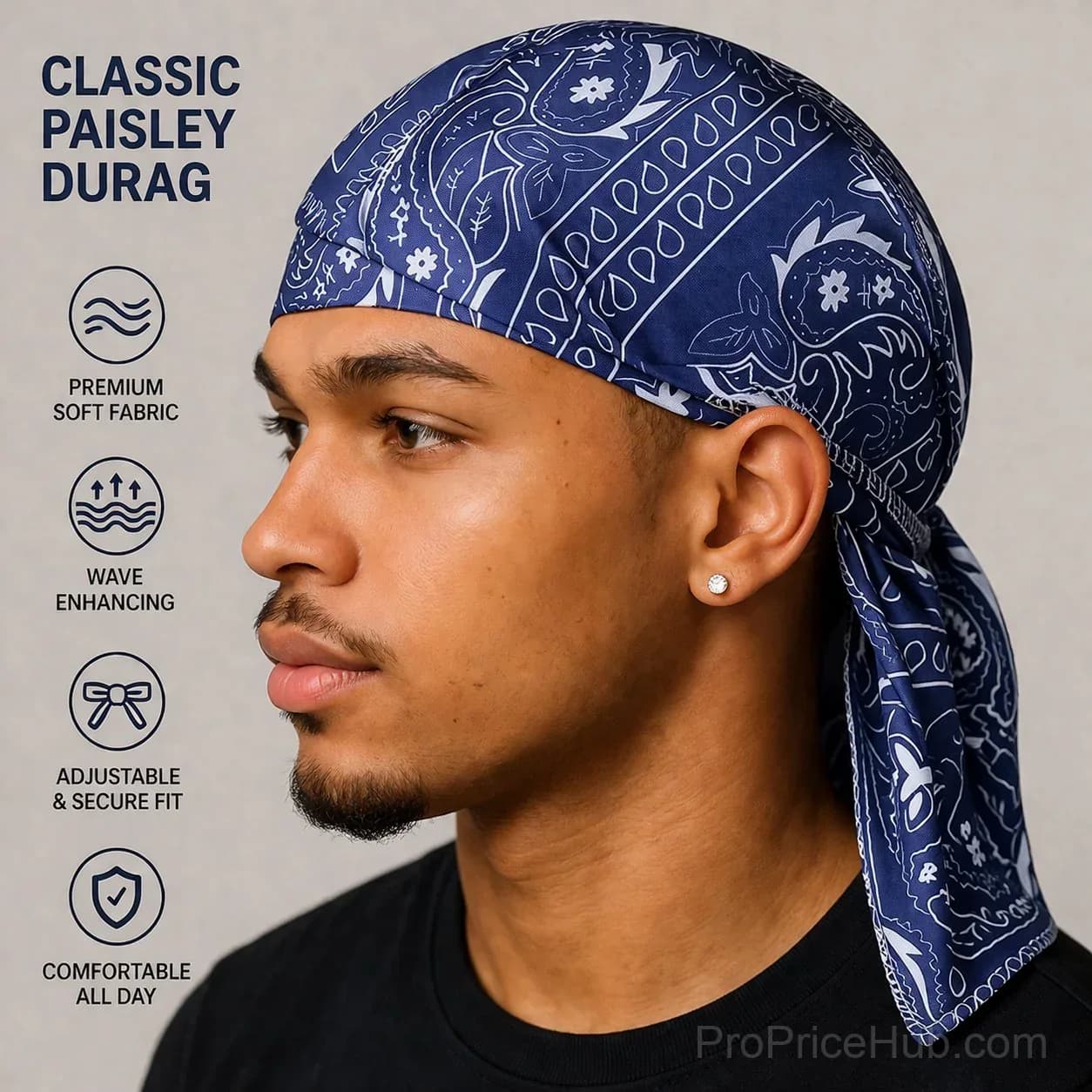 Paisley Cooling Headscarf Cap - Alt