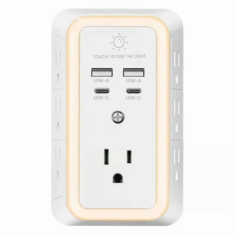 Multi-Outlet Surge Protector Power Hub, 1 Pack - View 1