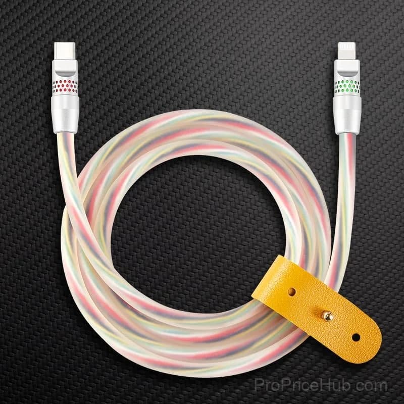 100W Fast Charging Cable with RGB Glow - View 35