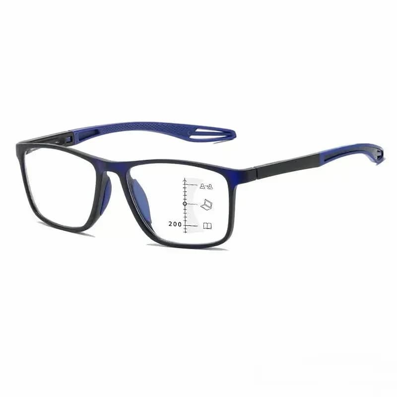 VisionSync Multifocal Reading Glasses, Orange, Age 45-49, 100° - View 14
