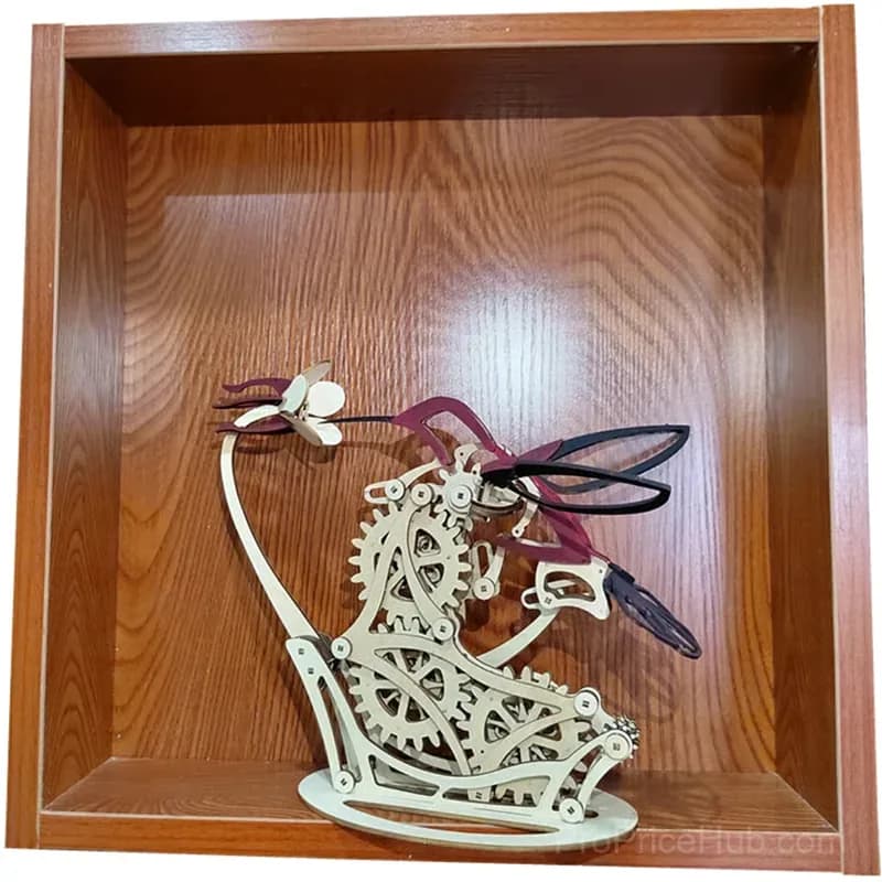 3D Wooden Mechanical Hummingbird Decorative Ornament - View 11