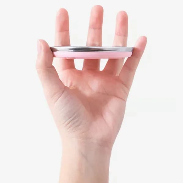 270ml Foldable Silicone Travel Cup, Anti-Scald Mug, Pink - View 9