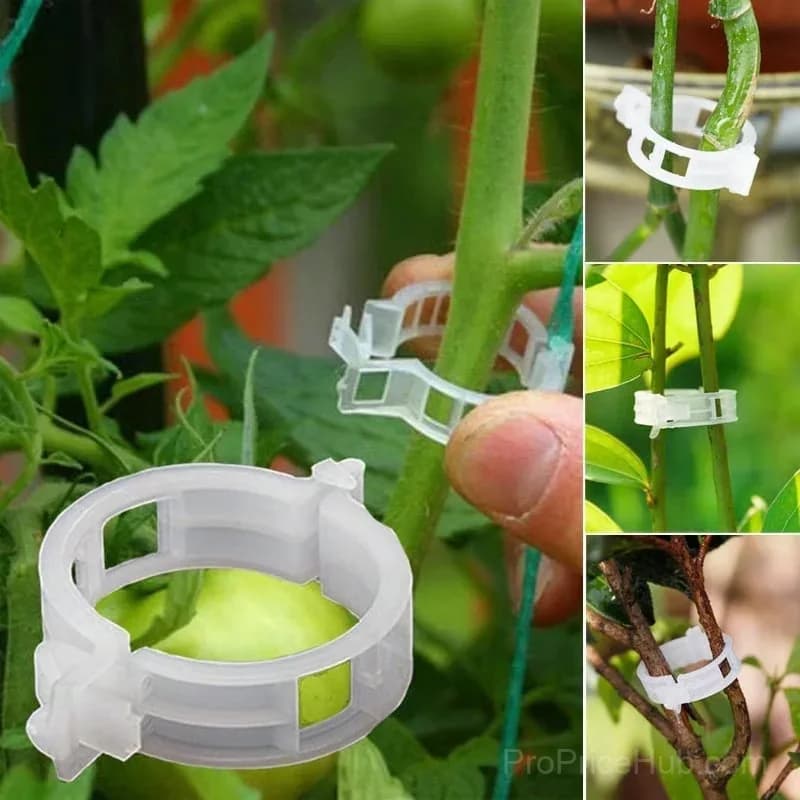 Plant Support Clips for Garden Plants, 50 Count - Alt