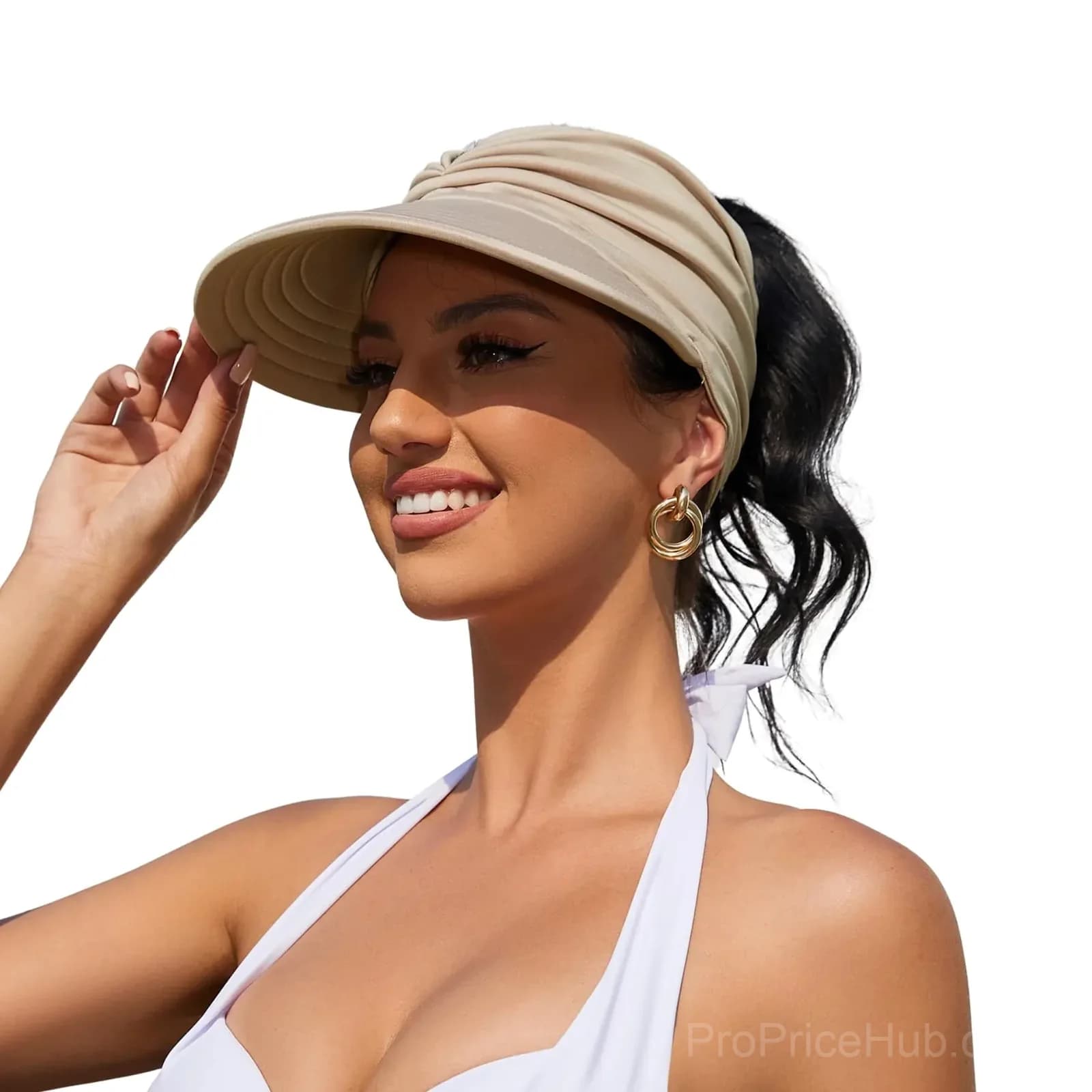 Women's UPF 50+ UV Protection Sun Visor Hat - View 4