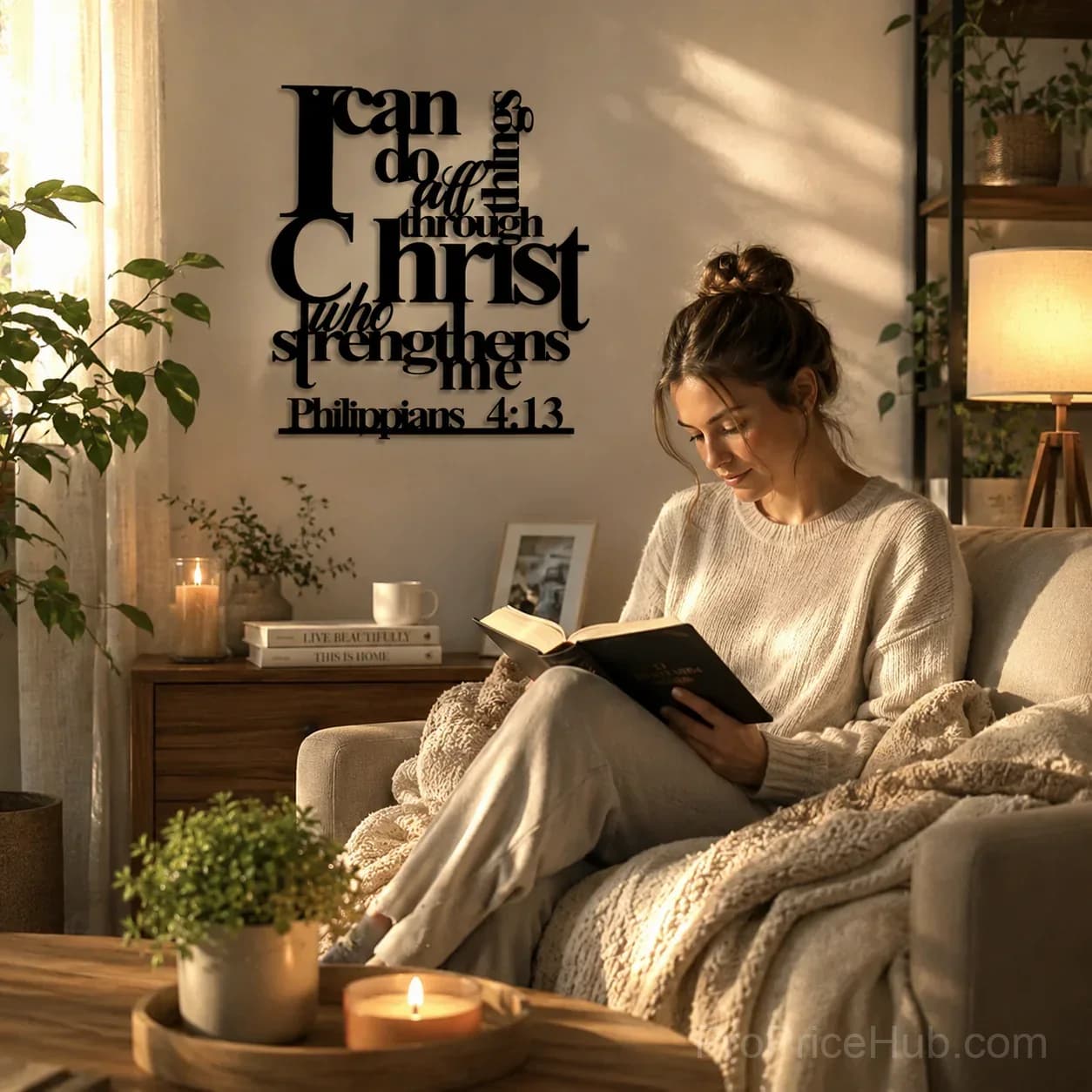 Philippians 4:13 'I Can Do All Things' Metal Wall Decor - View 5