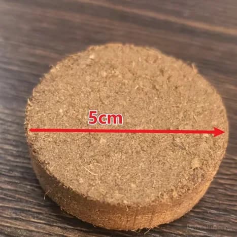 Organic Coconut Coir Bricks for Plants, 5 x 1.5 cm - View 1
