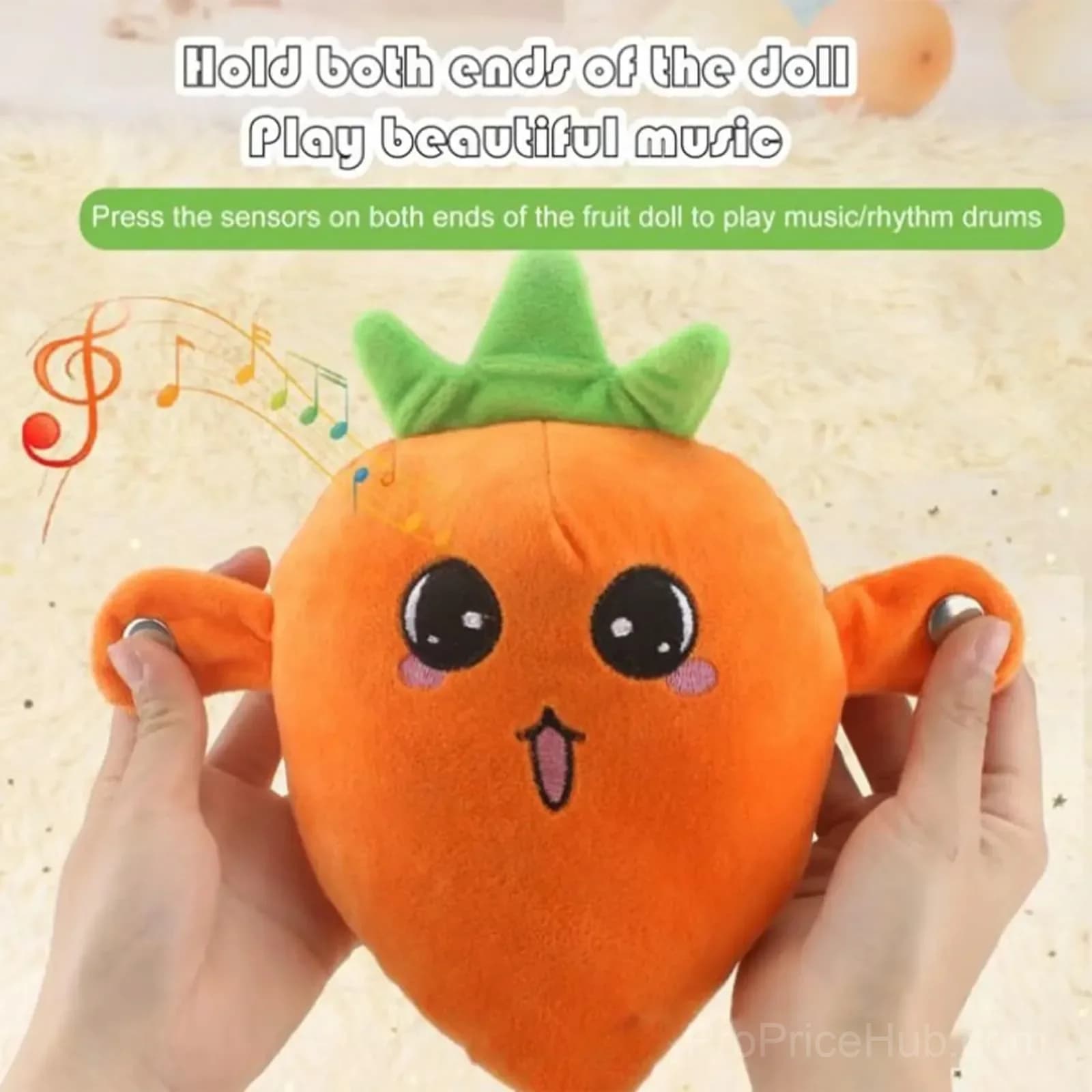 Interactive Music Plush Fruit Toy Set - View 3