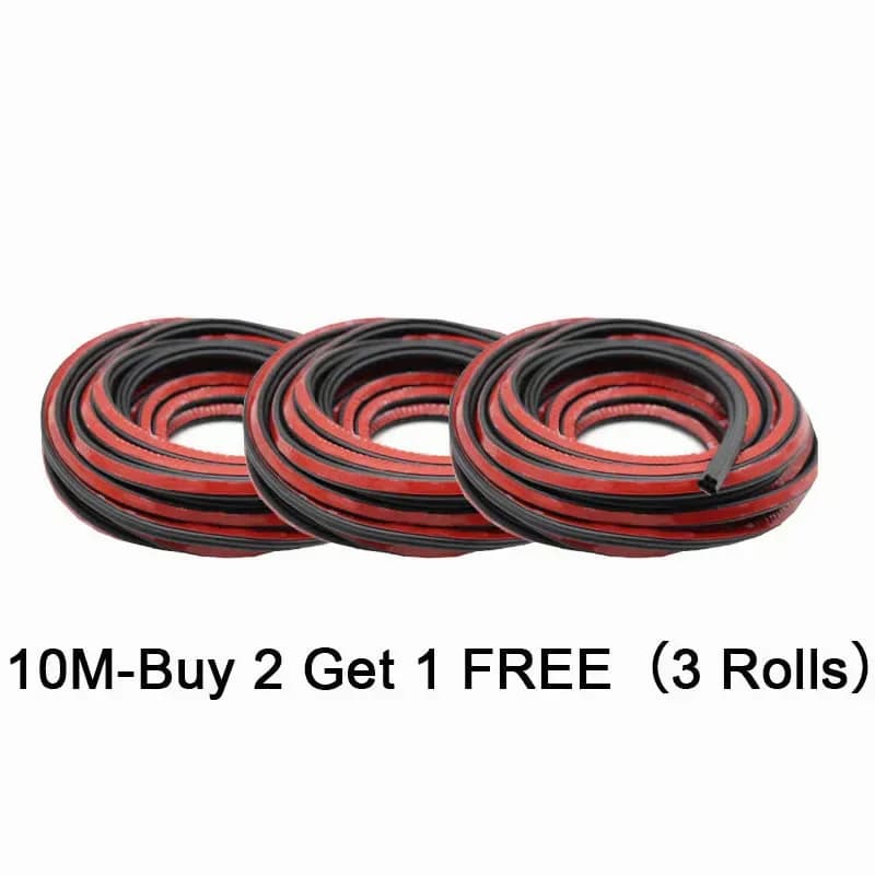 Car Noise Reduction Dustproof Rubber Seal Strip, 5M Roll - View 13