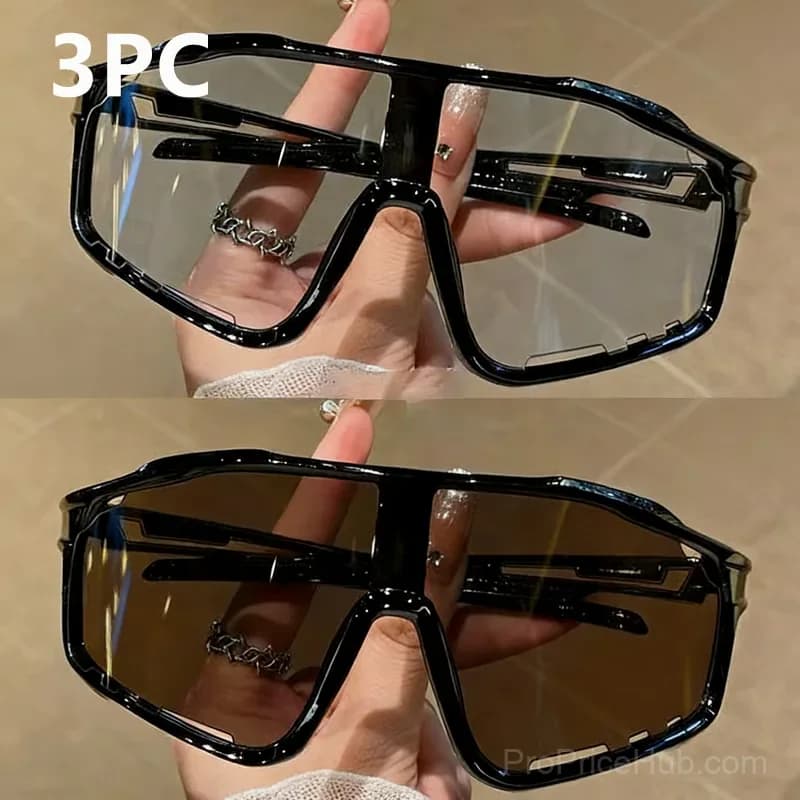 Photochromic Outdoor Sports Glasses, Grey, 1 PC - View 15