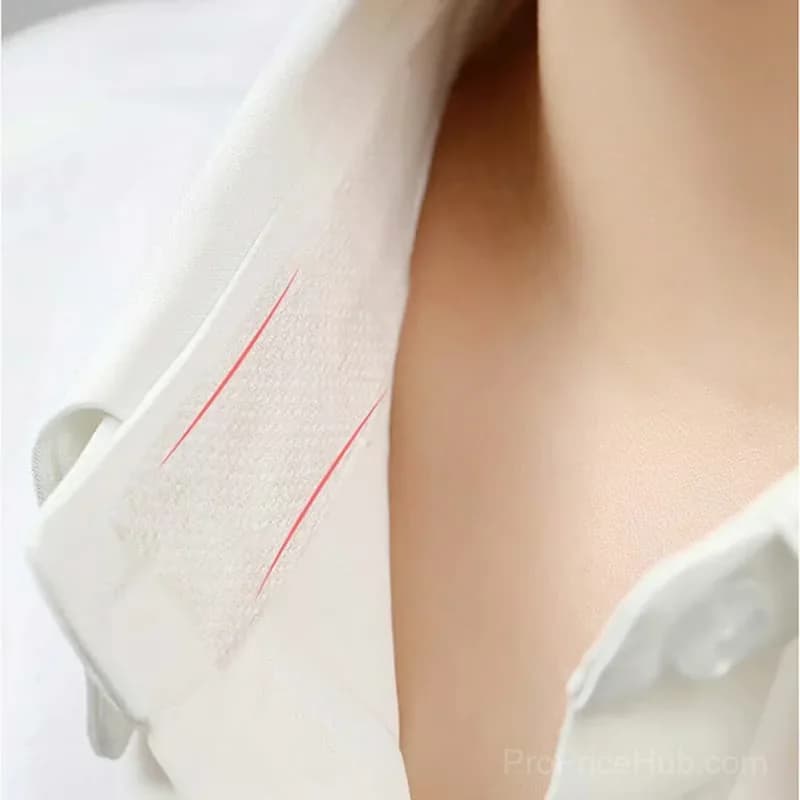 Invisible Disposable Collar & Cuff Liner Tape, White, 3m x 2.5cm - View 2