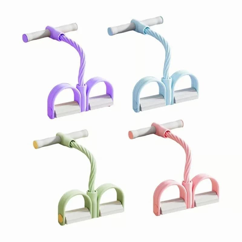 Multifunction Pedal Resistance Bands, 4-Pack, Assorted Colors - View 1