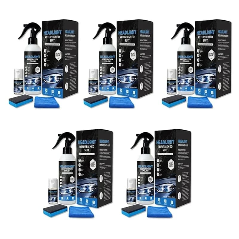Headlight Restoration Polish Kit, 180ml with Towel & Eraser - View 4