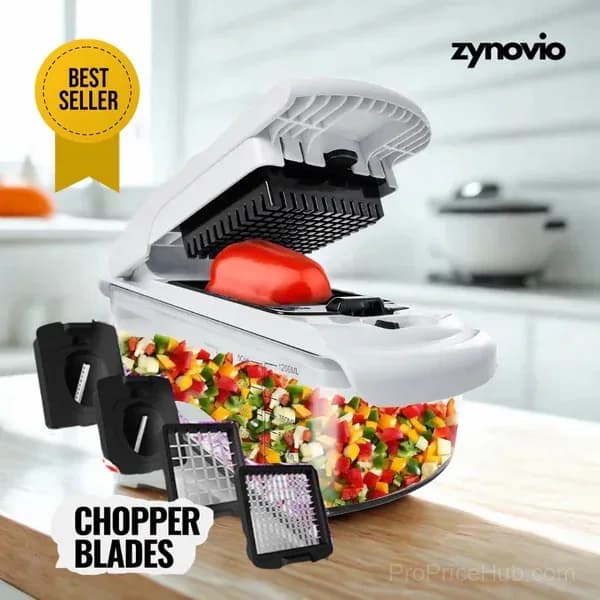 15-in-1 Vegetable Chopper, Multifunctional Food Chopper with 8 Blades - View 1