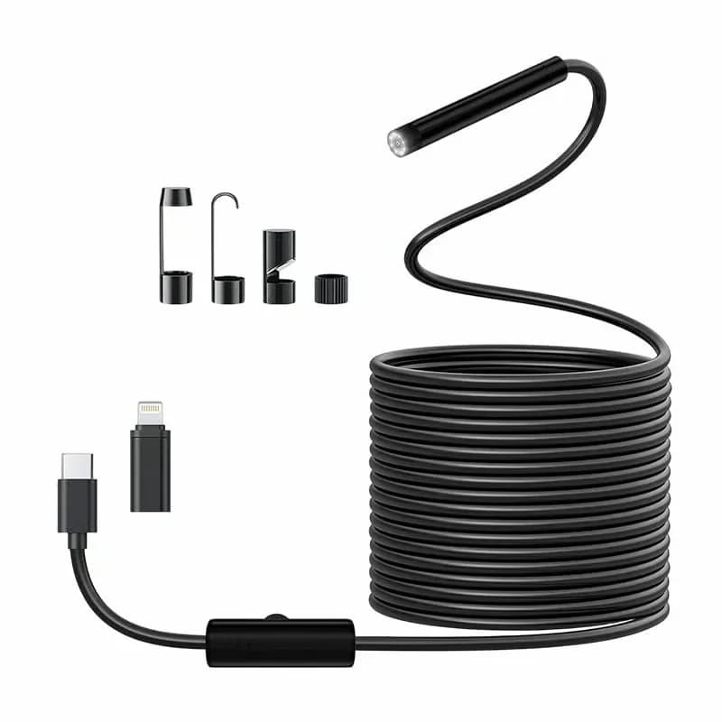 Mobile Phone Endoscope, 8mm 5m Hard Cable for iOS/Android - View 1
