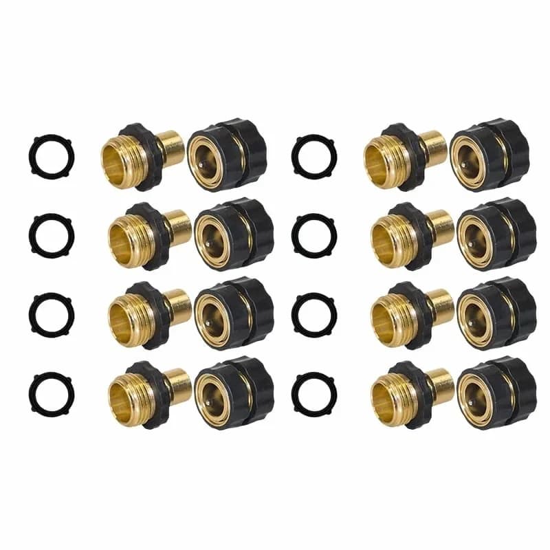 3/4 in Garden Hose Quick Connectors, Set of 4 - Alt