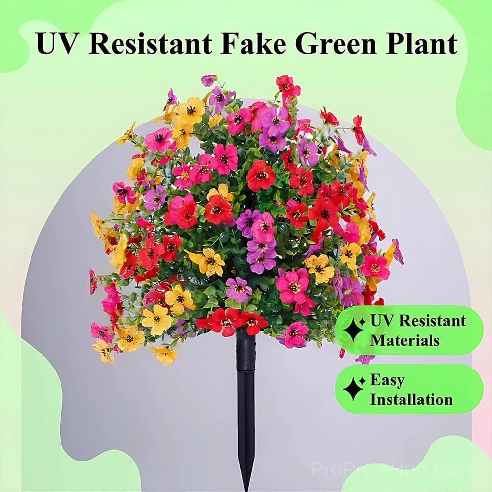 No-Fade Outdoor Hanging Artificial Flowers - View 4