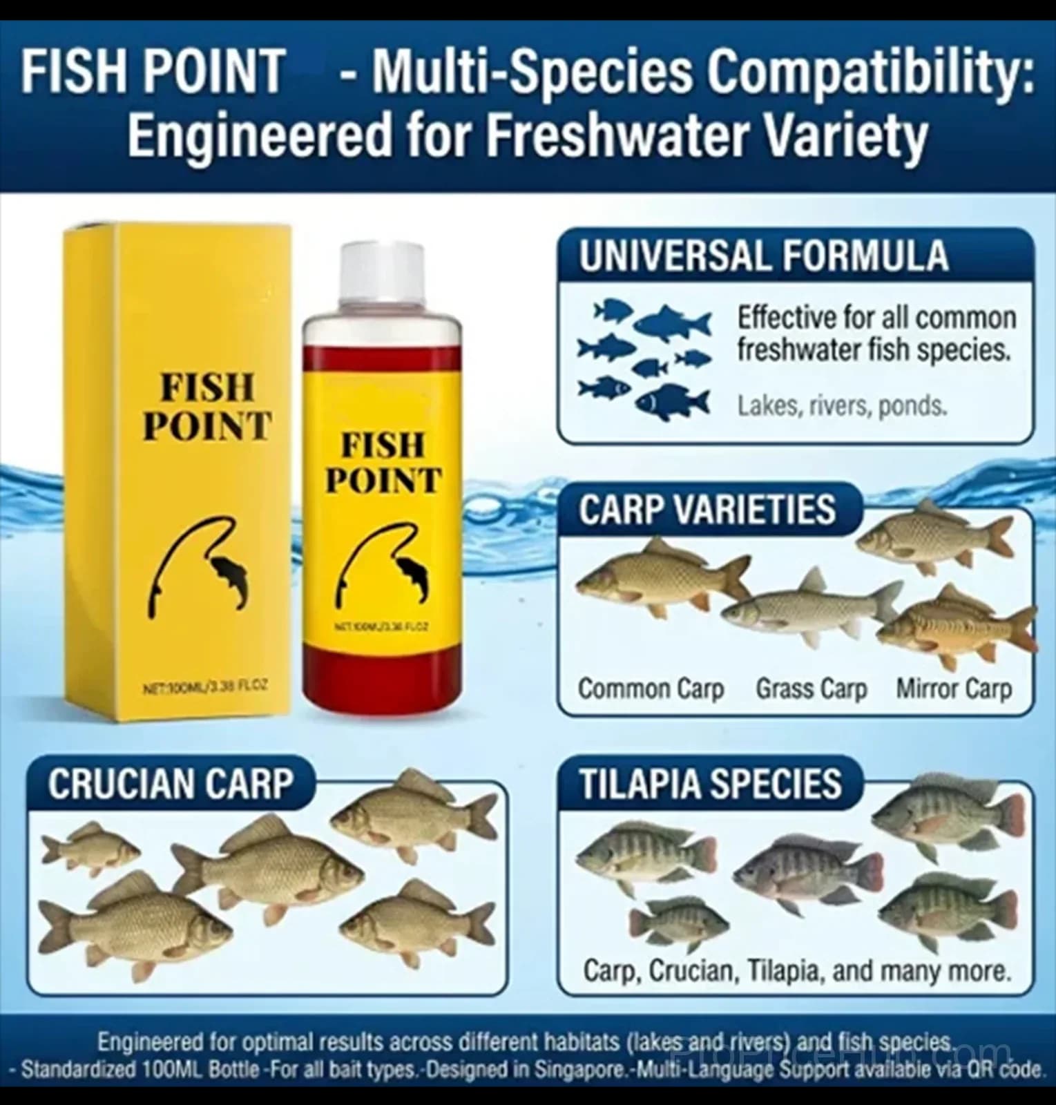 Concentrated Fish Attractant Liquid - Fast Acting Red Worm Formula - View 7