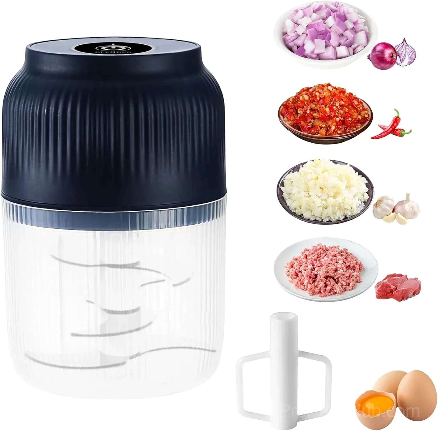 Portable Mini Food Chopper - Compact Vegetable Cutter - View 1