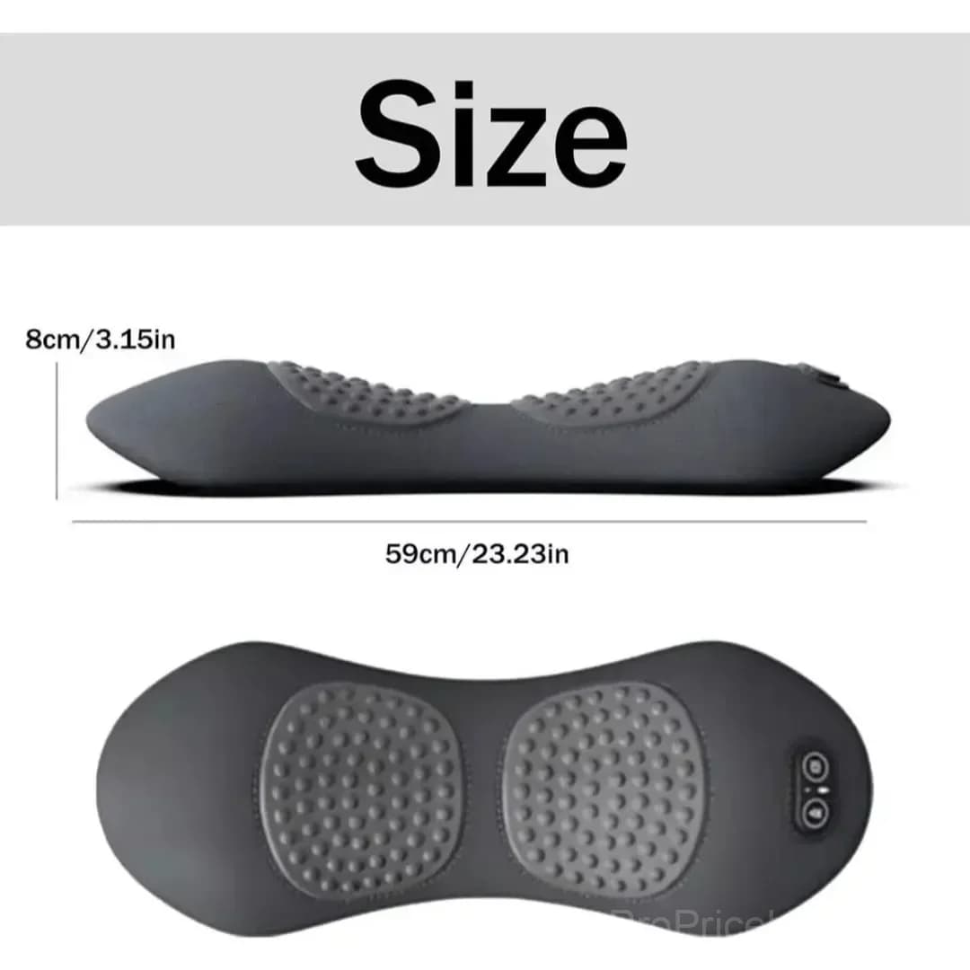 Heated Lumbar Support Pillow with Electric Massage - View 6