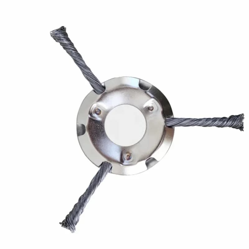200mm Steel Wire Trimmer Head, 3-Blade Cutting Tool, 1 Pc - Main