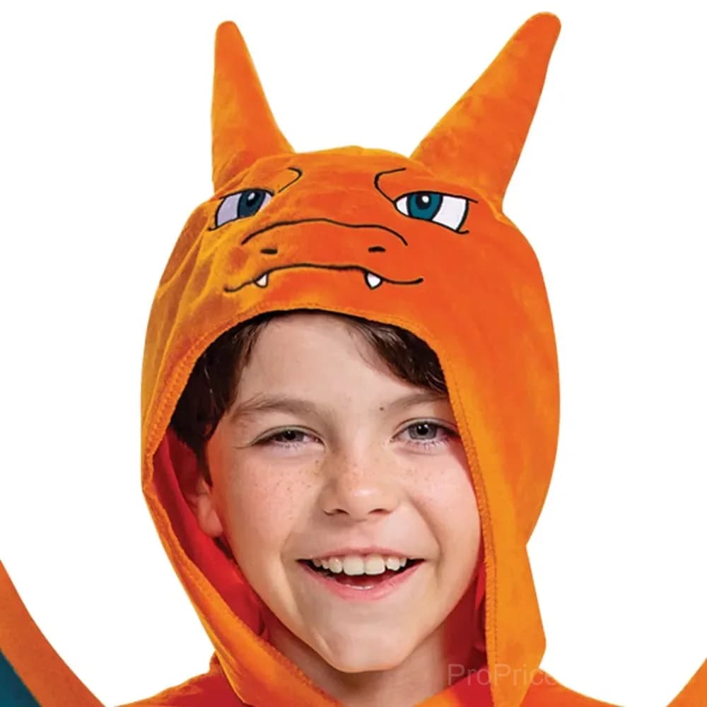 Kids Charizard Halloween Costume, 3-Piece Set, 130cm - View 6