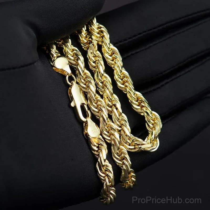 Brilliant Twisted Rope Necklace - View 4