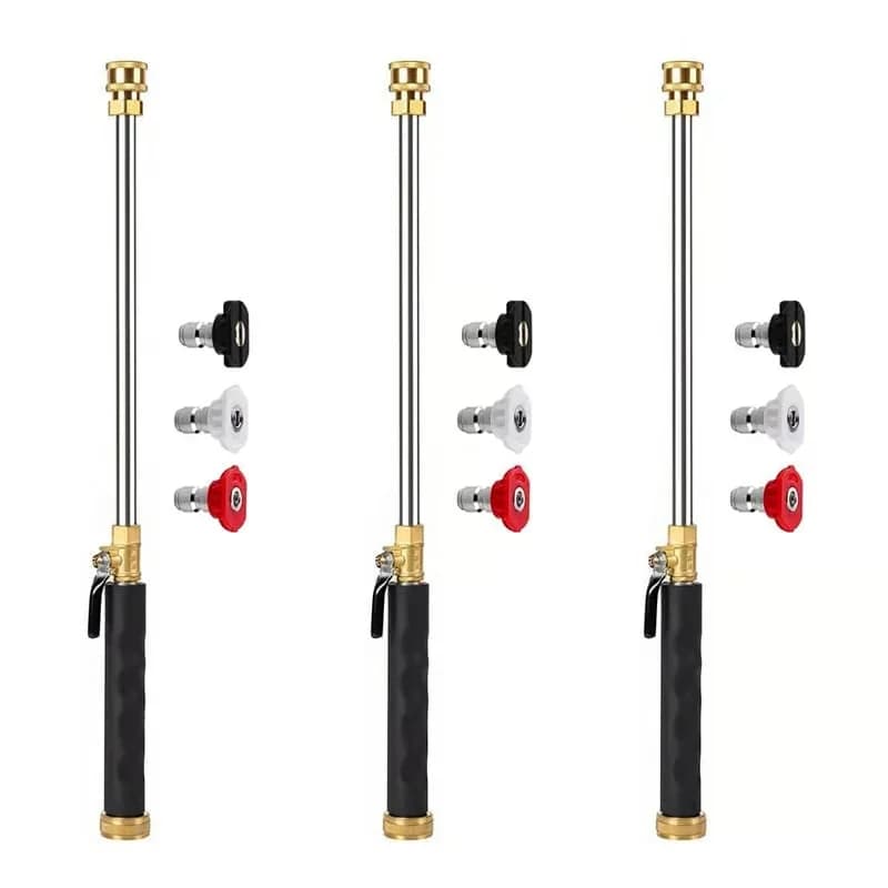 3-Nozzle Power-Boosting Garden Hose Washer Wand Set - View 3